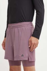 adidas Performance edzős rövidnadrág Yoga lila, IY1633 - lila XL