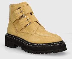 Proenza Schouler velúr bokacsizma Lug Sole bézs, női, platformos, PS43100A - bézs Női 39