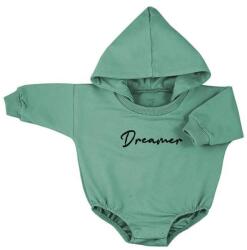 KOALA Hosszú ujjú baba body kapucnival baggy Koala Dreamer zöld - babyboxstore