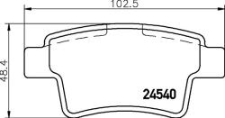 Hella Pagid fékbetétkészlet, tárcsafék HELLA PAGID 8DB 355 013-361