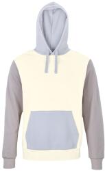 SOL'S Színes uniszex pulóver kapucnival Collins - Természetes / krémszínű kék / világos szürke | 2XL (SOLS-03818-1000330786)