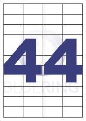 Bluering Etikett címke, 48, 5x25, 4mm, 100 lap, 44 címke/lap Bluering® - tonerpiac