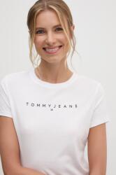 Tommy Jeans pamut póló női, fehér, DW0DW18398 - fehér XS