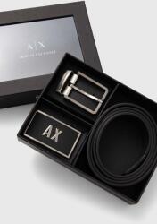 Armani Exchange kifordítható bőröv fekete, férfi, XM000185 AF11958 - fekete Univerzális méret