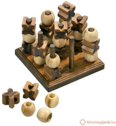 Tic Tac Toe - 3D verzió bambuszból (MJFA025)
