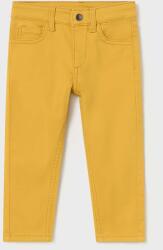 MAYORAL gyerek pamut nadrág slim fit basic sárga, sima, 563 - sárga 74