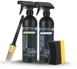 PRIMATEC savmentes (lúgos) felni és gumitisztiszító és gumiápoló készlet aplikátorral és ecsettel