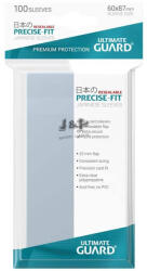 Ultimate Guard Precise-Fit Small Sleeves visszazárható puha védőtok "bugyi" 60x87mm (100db/csomag) - kártya védő fólia