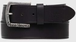 Pepe Jeans bőr öv MOSS BELT fekete, férfi, PM021026 - fekete 105