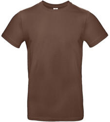 B and C Csomag akciós póló (minimum 3 db) Férfi rövid ujjú póló B&C #E190 T-Shirt -L, Csokoládébarna