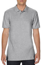 Gildan Férfi Galléros póló Rövid ujjú Gildan Softstyle Adult Double Pique Polo - L, Sportszürke