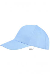 SOL'S Uniszex sapka SOL'S SO88119 Sol'S Buzz - Five panel Cap -Egy méret, Sky Blue