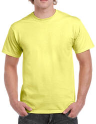 Gildan Csomag akciós póló (minimum 3 db) Uniszex póló Rövid ujjú Gildan Ultra Cotton Adult T-Shirt - S, Cornsilk (világossárga)