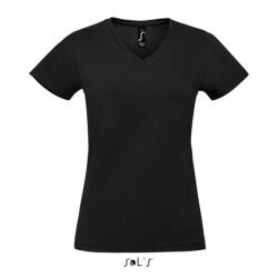 SOL'S Női póló SOL'S SO02941 Sol'S Imperial v Women - v-nyakú póló -S, Deep Black