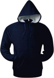 Kariban Uniszex kapucnis pulóver Kariban KA444 Full Zip Hooded Sweatshirt -M, Navy