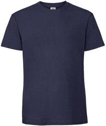 Fruit of the Loom Csomag akciós póló (minimum 5 db) Férfi póló Rövid ujjú Fruit of the Loom Ringspun Premium T - L, Sötétkék (navy)