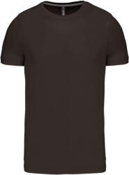 Kariban Férfi póló Kariban KA356 Rövid Ujjú Környakú póló -M, Forest Green