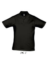 SOL'S Férfi galléros póló SOL'S SO11377 Sol'S prescott Men - polo Shirt -M, Deep Black