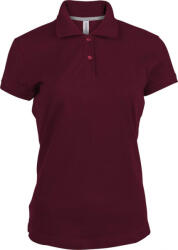 Kariban Női galléros póló Kariban KA242 Ladies' Short-Sleeved polo Shirt -XL, Wine