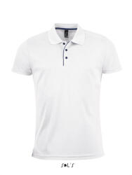 SOL'S Férfi póló SOL'S SO01180 Sol'S performer Men - Sports polo Shirt -2XL, White