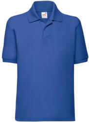Fruit of the Loom Gyerek Galléros póló Rövid ujjú Fruit of the Loom 65/35 Polo Kids - 140 (9-11), Királykék