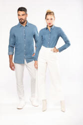 Kariban Női blúz Kariban KA509 Ladies’ Denim Shirt -L, Chambray Blue