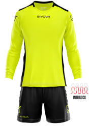 Givova KIT PORTIERE HYGUANA kapusmez fluo sárga-fekete 2XS