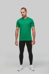 Proact Férfi póló Proact PA476 Men’S v-neck Short Sleeve Sports T-Shirt -M, Kelly Green