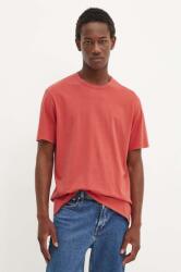 Levi's pamut póló piros, férfi, sima, A3756 - piros XL