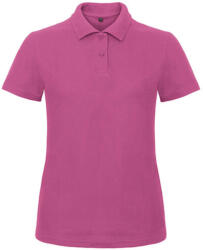 B and C Női galléros póló rövid ujjú B&C Ladies' Piqué Polo Shirt - PWI11 - L, Fuchsia