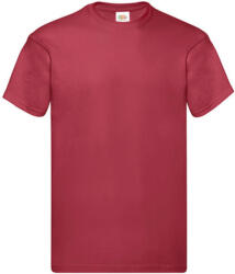 Fruit of the Loom Férfi póló Rövid ujjú Fruit of the Loom Original Full Cut T-Shirt - S, Heather téglavörös