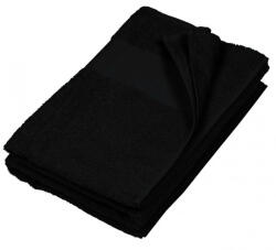 Kariban Uniszex törölköző Kariban KA111 Beach Towel -100X150, Black