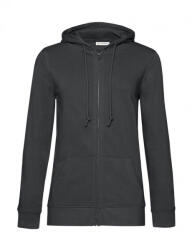B&C Collection Női kapucnis hosszú ujjú organikus pulóver B and C Organic Zipped Hooded /women XL, Aszfalt szürke