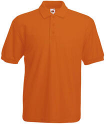 Fruit of the Loom Férfi Galléros póló Rövid ujjú Fruit of the Loom Polo Blended Fabric - M, Narancssárga
