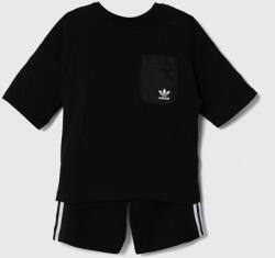 adidas Originals gyerek együttes SHORT TEE SET fekete, IY4817 - fekete 110