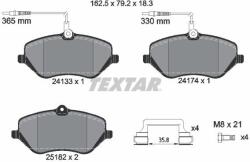 TEXTAR set placute frana, frana disc TEXTAR Q+ 2413303 (2413303)