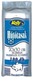 Nylon zacskó 20 x 30 cm (2 literes) 100 db/csomag uzsonnás tömbösített (209)