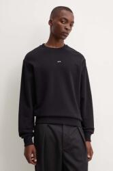APC A. P. C. pamut melegítőfelső sweat boxy micro logo GOTS fekete, férfi, sima, COHBX. H27910 - fekete M