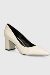 HUGO bőr flip-flop Devany bézs, magassarkú, 50524828 - bézs Női 36