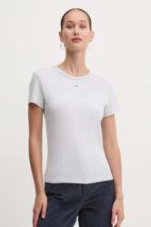 Tommy Jeans t-shirt női, szürke, DW0DW17383 - szürke XL - answear - 10 990 Ft