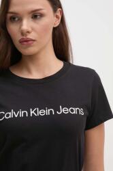 Calvin Klein Jeans pamut póló 2 db női, fekete, J20J220161 - fekete S