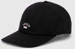 Levi's pamut baseball sapka fekete, nyomott mintás, 000AG-0000 - fekete Univerzális méret
