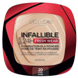 Pudra de fata, Loreal, Infallible 24H Fresh Wear, Foundation In A Powder, 20 Ivory, 9 g