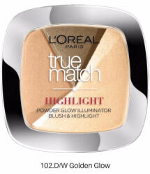 Pudra iluminatoare, Loreal, True Match Highlight, 102 Golden Glow