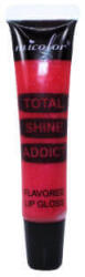 Luciu de buze aromatizat, Micolor, Total Shine Addict, Rosu Sidef