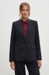 Lauren Ralph Lauren gyapjú kabát sötétkék, mintás, egysoros gombolású, 200940232 - sötétkék 38