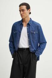 Levi's pamut ing férfi, galléros, regular - kék M - answear - 26 990 Ft
