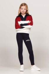 Tommy Hilfiger gyerek legging VARSITY FITTED LEGGING sötétkék, nyomott mintás, KG0KG08082 - sötétkék 104