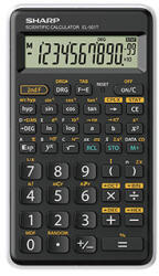 Sharp számológép EL-501TWH, fekete, tudományos, tíz számjegyű