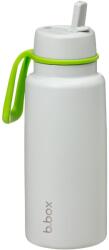 b.box termosz szívószállal, 1 l, szürke/zöld - alza